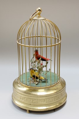 Lot 195 - A Clockwork Singing Bird Automata, 20th...