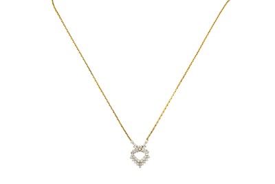 Lot 2216 - An 18 Carat Gold Diamond Necklace, by...