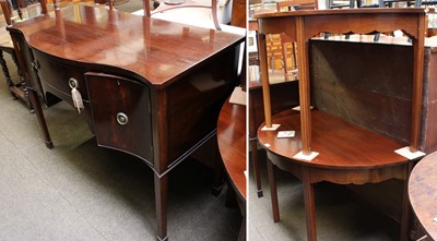 Lot 1221 - A Georgian Style Mahogany Serpentine Fronted...