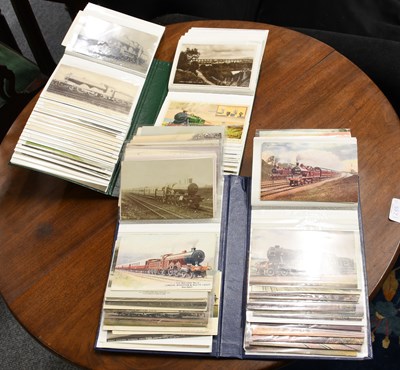 Lot 396 - Two Modern Albums of Railway Postcards,...