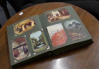 Lot 397 - Assorted Postcards, a vintage album of...