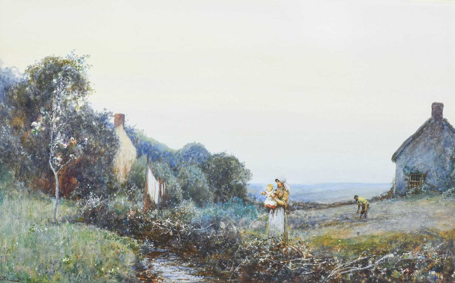 Lot 1046 - John White R.I, R.O.I (1851-1933) "Blossoms at...