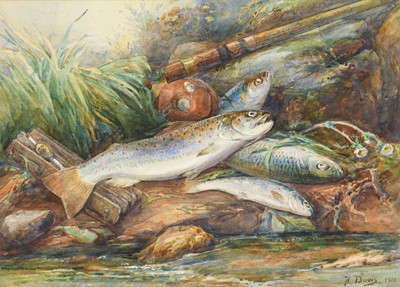 Lot 503 - H Davis (Early 20th Century) The day's catch...