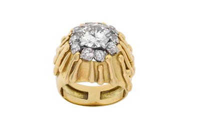 Lot 2358 - An 18 Carat Gold Diamond Ring, by Andrew Grima...