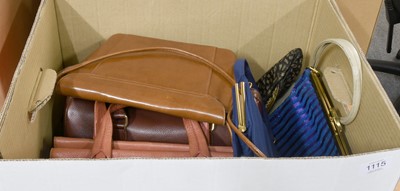 Lot 1115 - Modern Handbags comprising a dark tan leather...