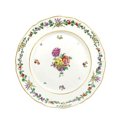 Lot 85 - A Cozzi Porcelain Plate, circa 1770, with a...