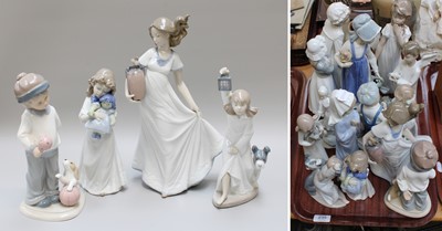 Lot 235 - Thirteen Nao Porcelain Figures of Children,...