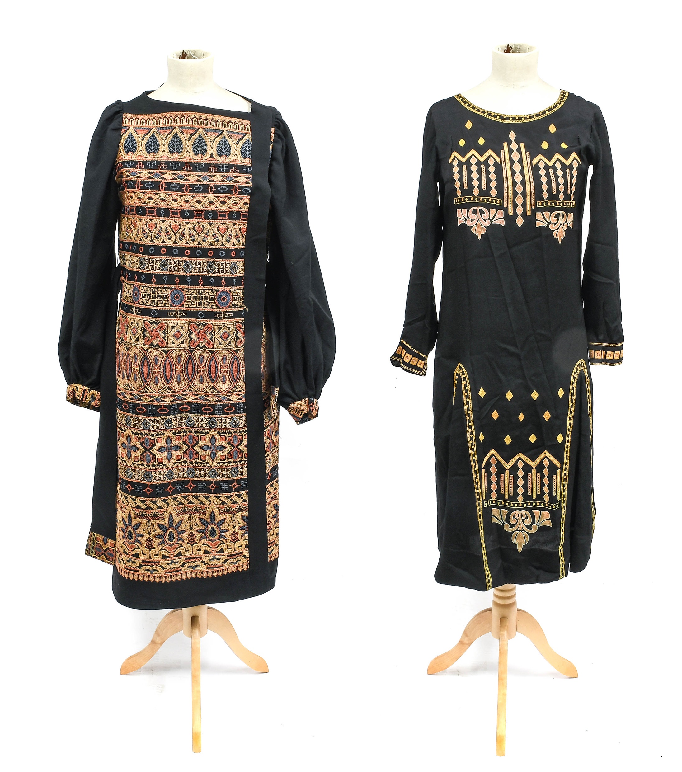 Medium 1920s Black Drop Waist Dress