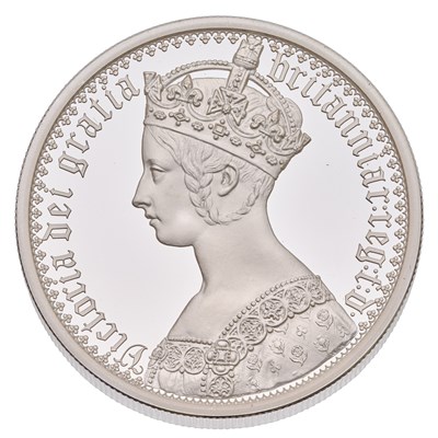 Lot 466 - UK, Gothic Crown Portrait 2oz Silver Proof...