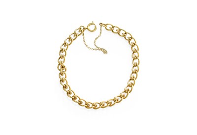 Lot 131 - A 9 Carat Gold Fancy Link Bracelet, length 19cm