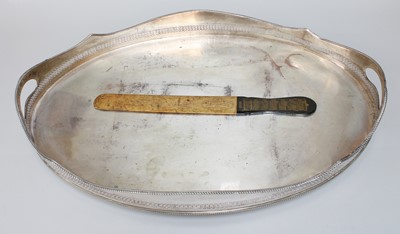 Lot 62 - 1890 Eastern Telegraph Paper Knife, and oval...