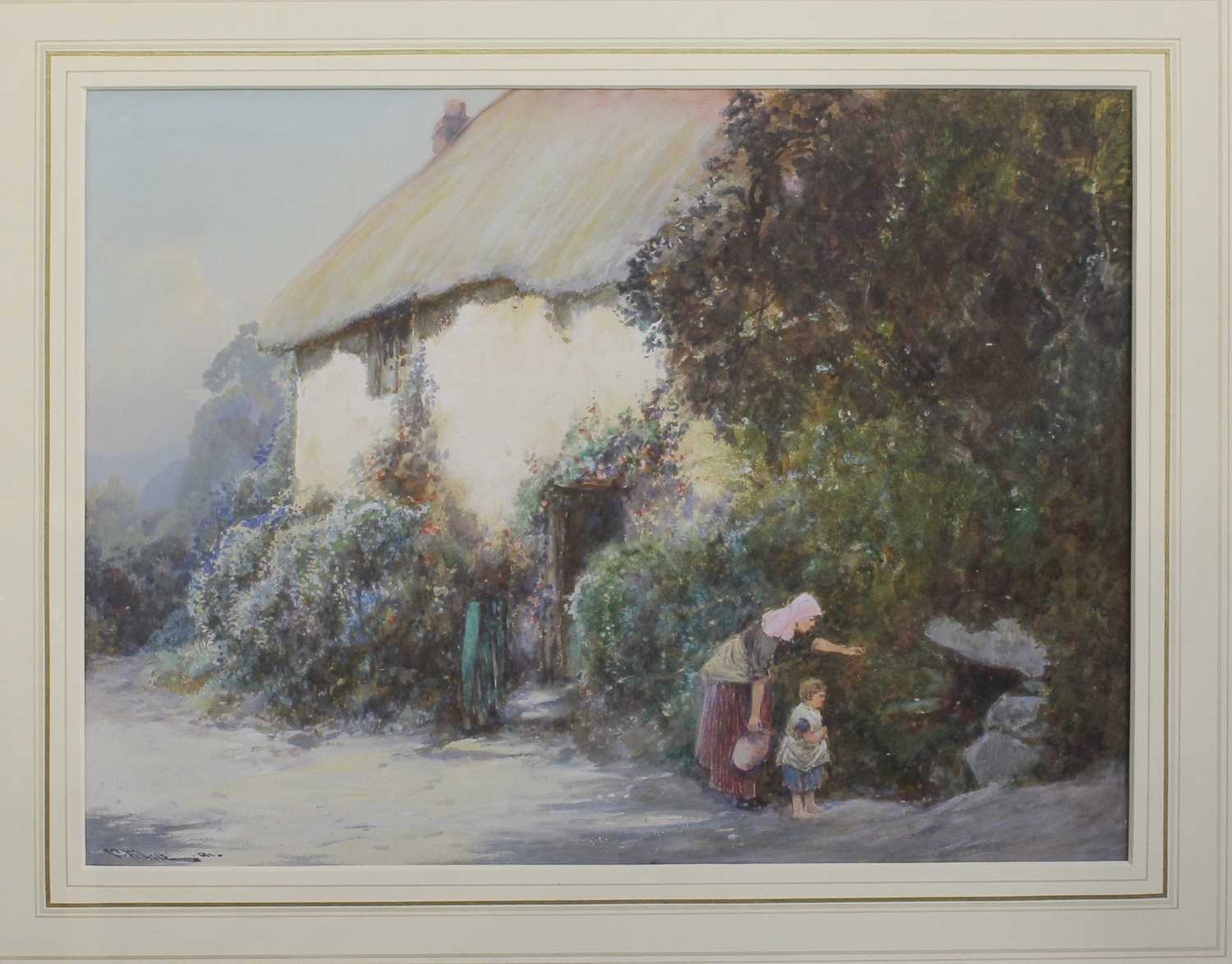Lot 1180 - John White R.I, R.O.I (1851-1933) Mother and...