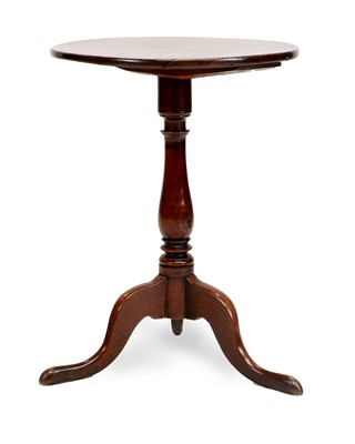 Lot 705 - A George III Oak Tripod Table, late 18th...