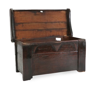 Lot 693 - A Joined Oak Clamped-Front Chest or Ark, 17th...