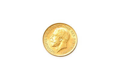 Lot 439 - George V, Half Sovereign 1913; extremely fine...