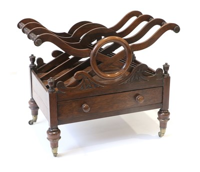 Lot 739 - A William IV Rosewood Three-Division X-Form...