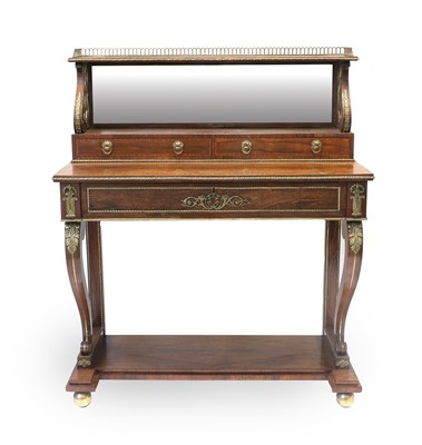 Lot 802 - A Regency Rosewood, Tulipwood-Banded and...