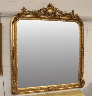 Lot 1437 - A Reproduction French Gilt Framed Over Mantel...