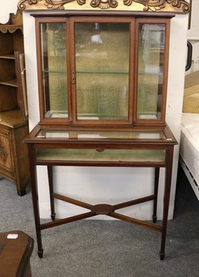 Lot 1380 - An Edwardian Inlaid Mahogany Bijouterie...