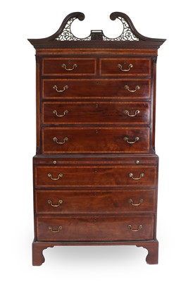 Lot 773 - A George III Mahogany, Tulipwood-Banded and...