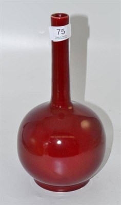 Lot 75 - A sang de boeuf vase, 27.5cm high