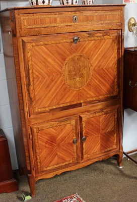 Lot 1191 - A Parquetry and Marquetry Inlaid Kingwood...