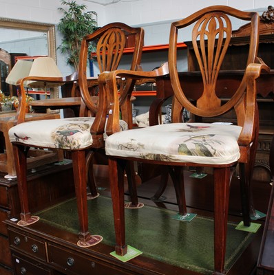 Lot 1289 - A Pair of German Mahogany Bentwood Shield Back...