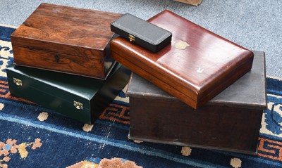 Lot 407 - A 19th Century Rosewood Jewellery Box,...