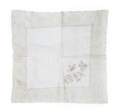 Lot 2096 - A 19th Century Lace Trimmed Handkerchief...