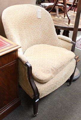 Lot 1229 - A Victorian Mahogany Framed Armchair