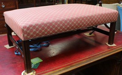 Lot 1236 - A Georgian Style Over Sized Foot Stool, 103cm...