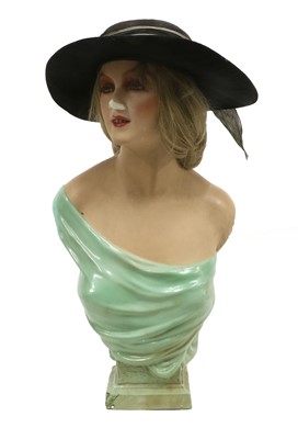 Lot 2146 - A Circa 1930s Mannequin Head and Torso with...