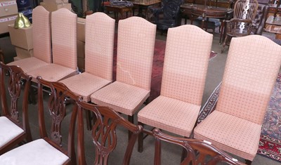 Lot 1260 - A Set of Modern High Back Dining Chairs