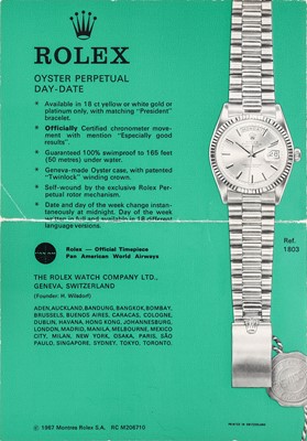 Lot 2187 - Rolex: An 18 Carat Gold Automatic Day/Date...