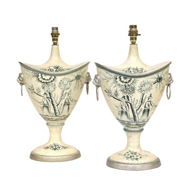 Lot 48 - A Pair of Regency Style Table Lamps, each in...