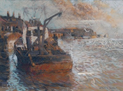 Lot 1094 - Dennis Barker (Contemporary) "Quayside" Signed,...