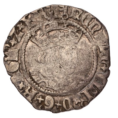 Lot 34 - Henry VIII, Half Groat, second coinage, 1.29g,...