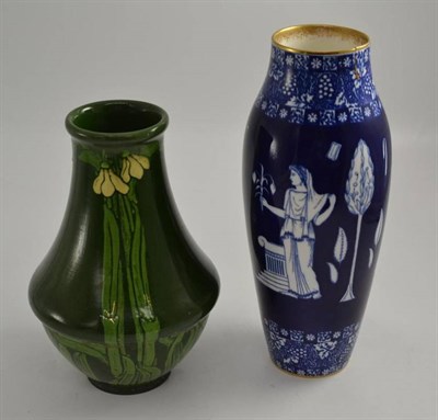 Lot 94 - Burmantofts vase and Doulton vase