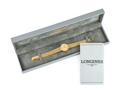 Lot 2163 - Longines: A Lady's 9 Carat Gold Wristwatch,...