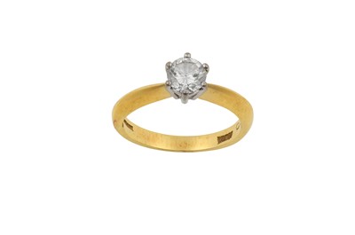 Lot 2239 - An 18 Carat Gold Diamond Solitaire Ring the...