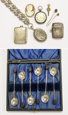 Lot 261 - A Collection of Assorted Silver and Other...