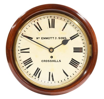 Lot 782 - A Mahogany Wall Timepiece, signed Wm Emmott &...