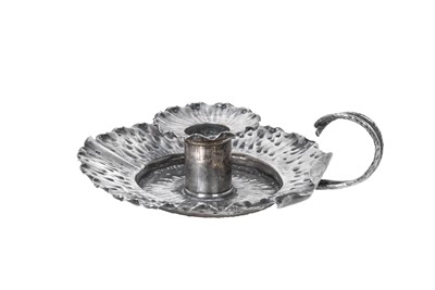 Lot 2089 - A Victorian Silver Chamber-Candlestick