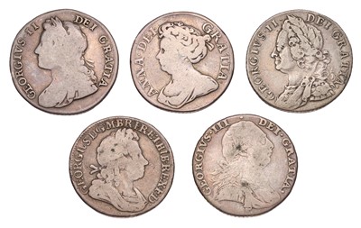 Lot 69 - Anne, Shilling 1712, fourth bust, roses and...