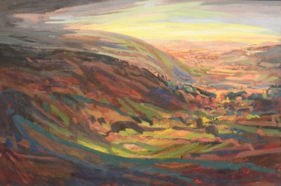 Lot 1090 - Mary Lord (b.1931) "Slumbering Sunrise" Signed,...