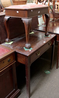 Lot 1296 - A George III Mahogany Side Table, 86cm by 50cm...