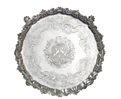 Lot 2009 - A George II Irish Silver Salver