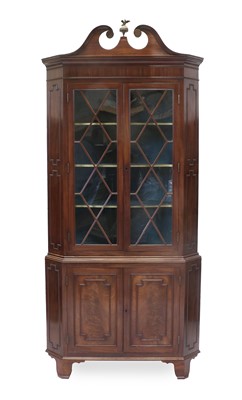 Lot 770 - A George III Mahogany Free-Standing Corner...