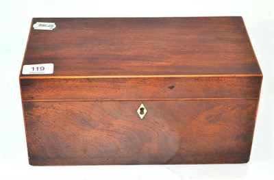 Lot 119 - A George IV rosewood tea caddy