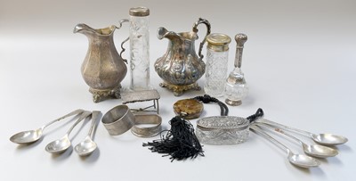 Lot 135 - A Collection of Assorted Silver, including two...